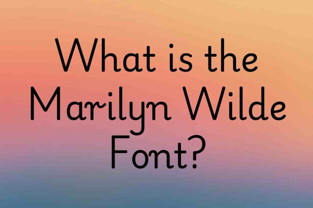 Marilyn Wilde Font Free Download