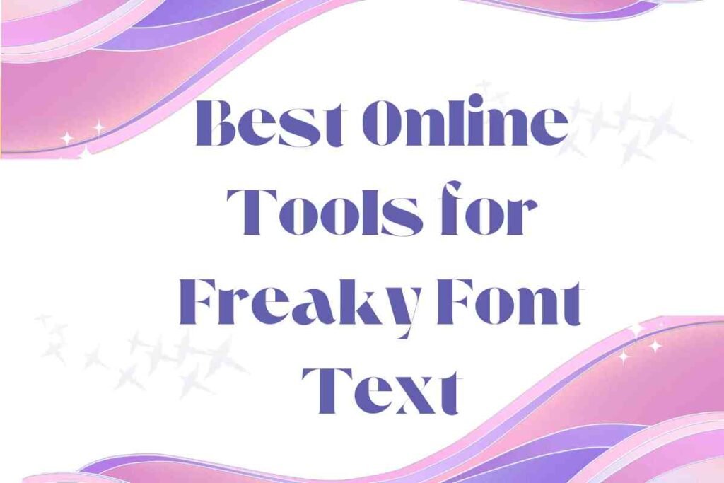 Freaky font text