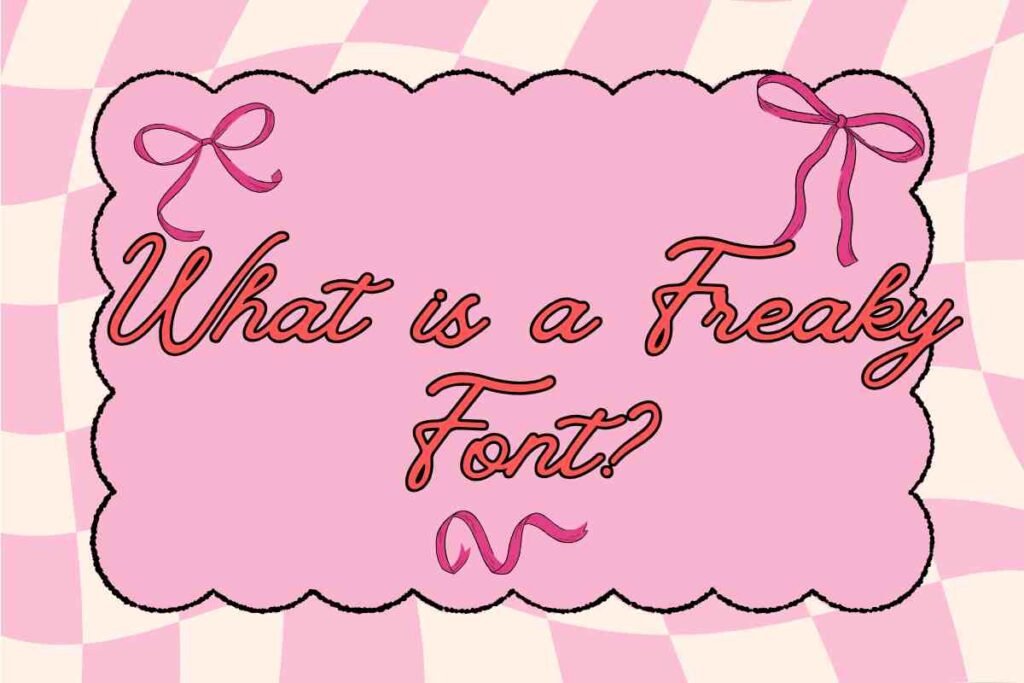 How to do freaky font