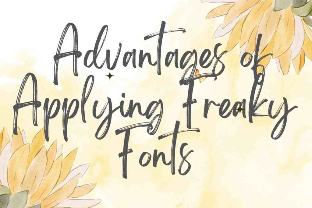 How to do freaky font