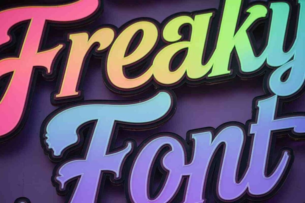 How to Get Freaky Font​