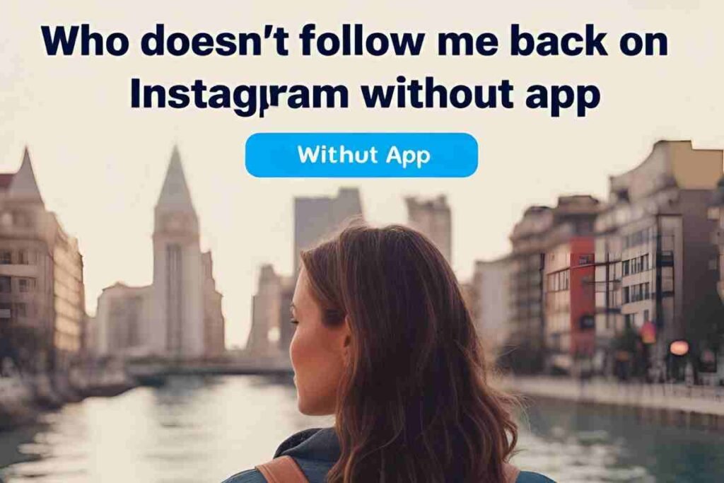 Who doesn't follow me back on instagram without app​