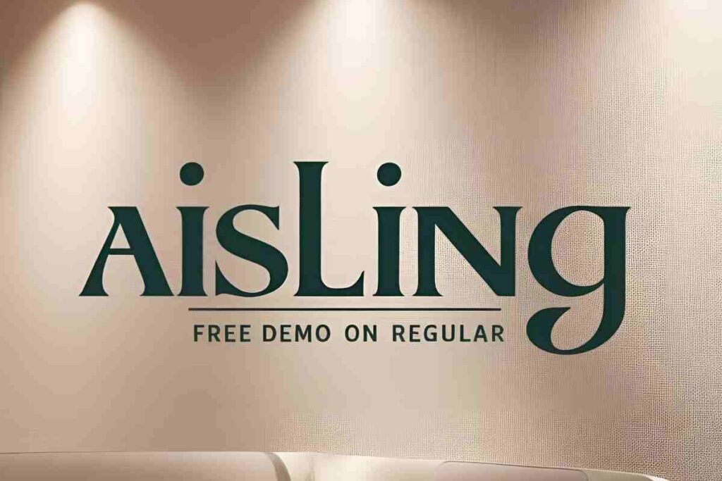 Aisling free demo regular font