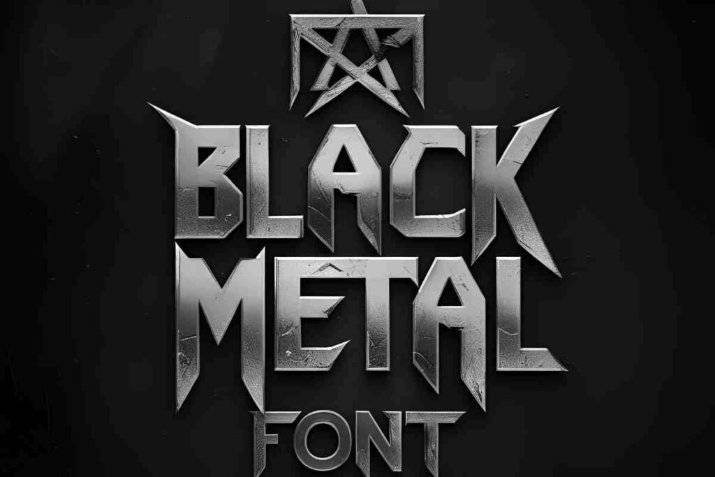 Black metal font