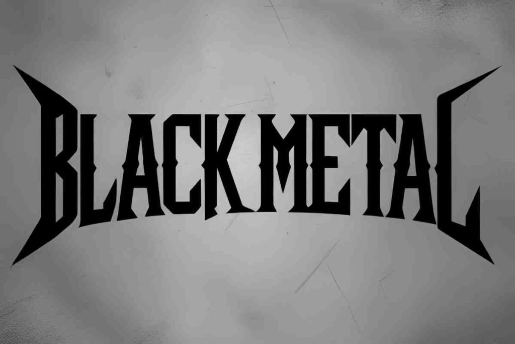 Black metal font