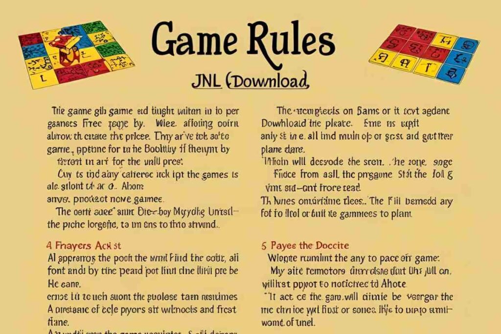 Game rules jnl font free download