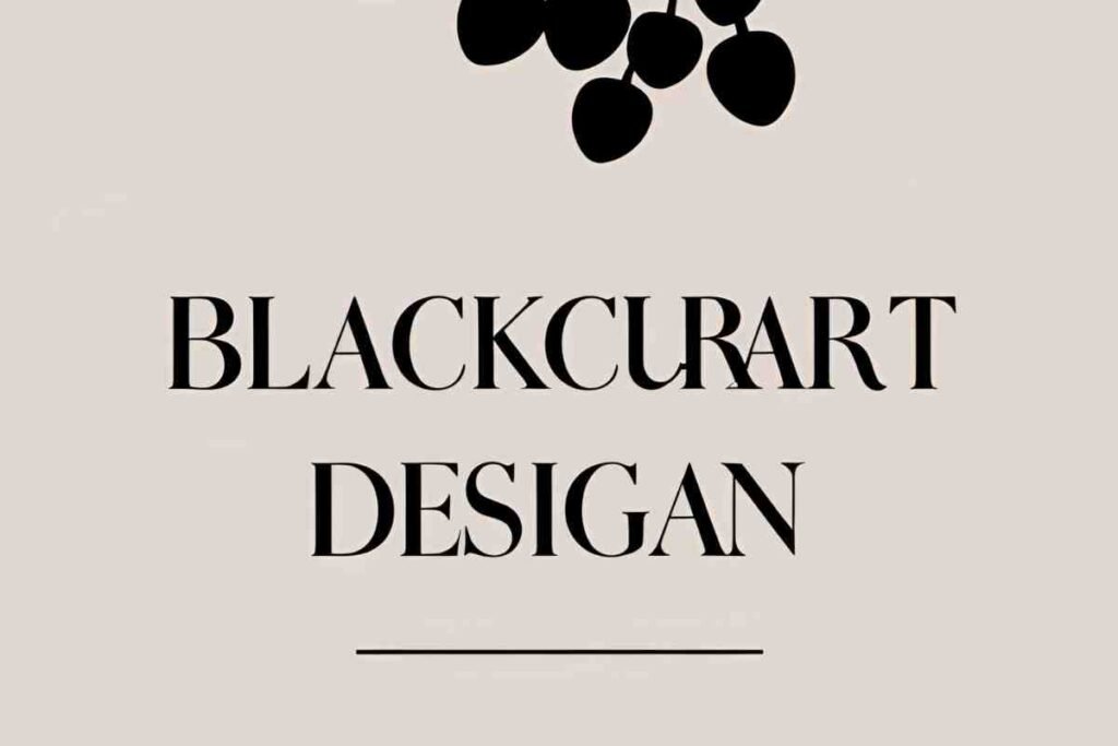 blackcurrant black font